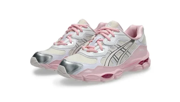 נעלי אקסיקס | Asics Gel-NYC Kicki Yang Zhang Pink Cream Pure Silver